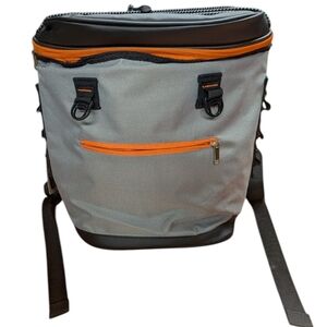 Torelli Tools Outdoor Adventure Gray Orange & Black Backpack Cooler NWT